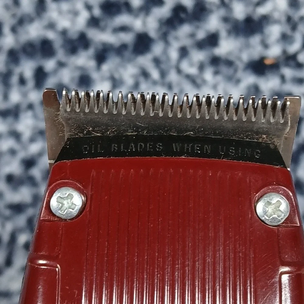 Vintage Oster Pet Groomer Clipper Burgundy Black 151-04A Made In USA